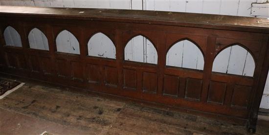 Pine pew frontal